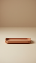 Terracotta accent display tray