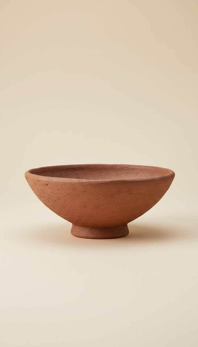 Siena Terra accent bowl in earthen glaze
