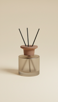 Glass and ceramic reed diffuser with reeds
