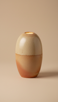 Organic shaped ceramic table lamp