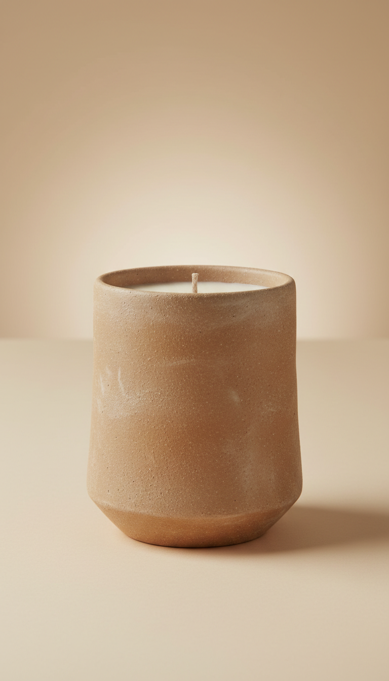 Earth clay scented candle